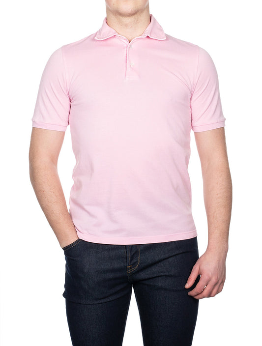 North Piquet Short Sleeve Polo Pink