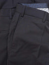 Wool Grey Trousers Navy
