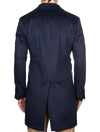 Wool Cashmere Overcoat Blue