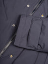 HERNO Navy Laminar Technical Fabric Down Jacket with Hood