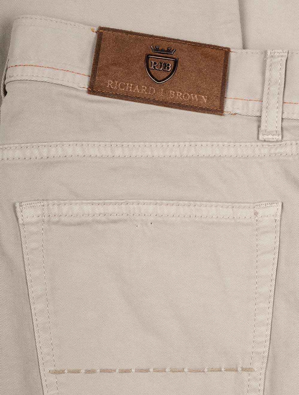 Luxury Cotton Cashmere Jeans Beige