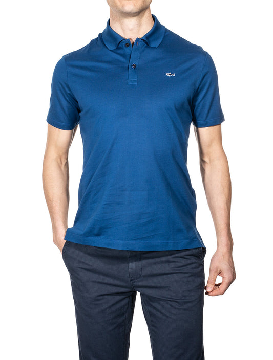 Plain Polo Shirt Blue