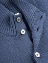 Gran Sasso Button Up Cardigan Blue 6 button 4