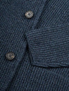 Maurizio Baldassari Cob Stitch Brenta Swacket Blue 3 Button Patch Pocket Cardigan 5