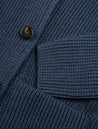 Maurizio Baldassari Cob Stitch Brenta Swacket Blue Graphie 3 Button Patch Pocket Cardigan 5