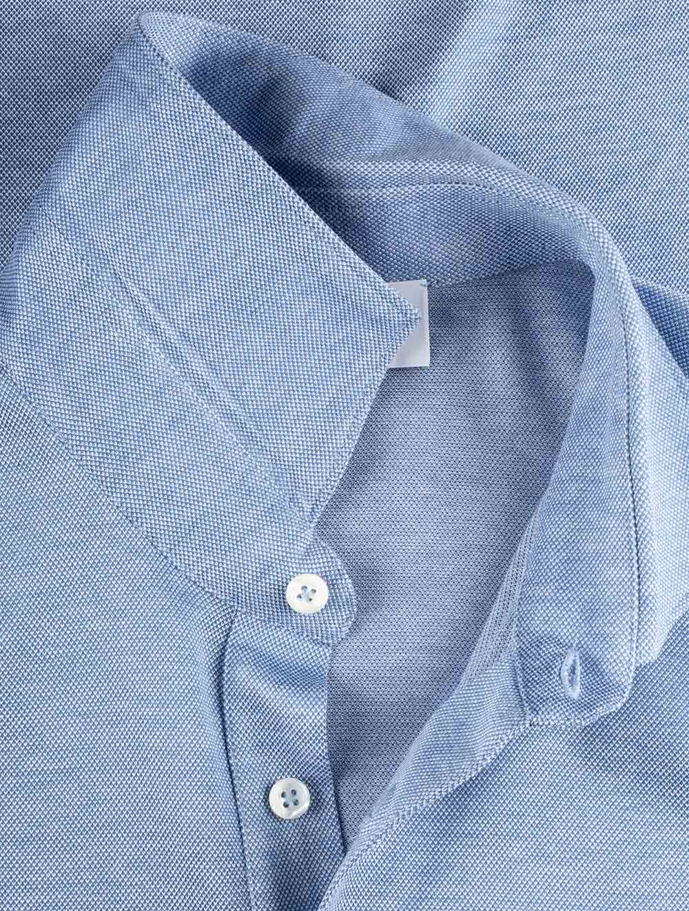 3 button Polo Shirt Light Blue