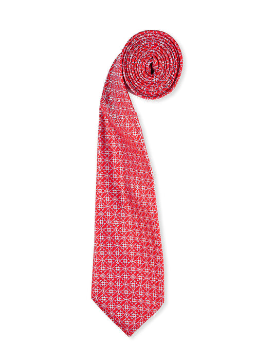 ETON Floral Silk Tie - Red