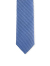 Geometric Silk Tie Blue