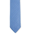 Floral Silk Tie Blue