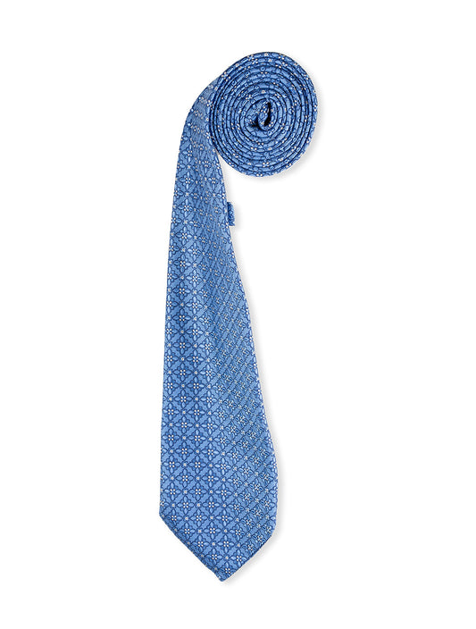 Floral Silk Tie Blue