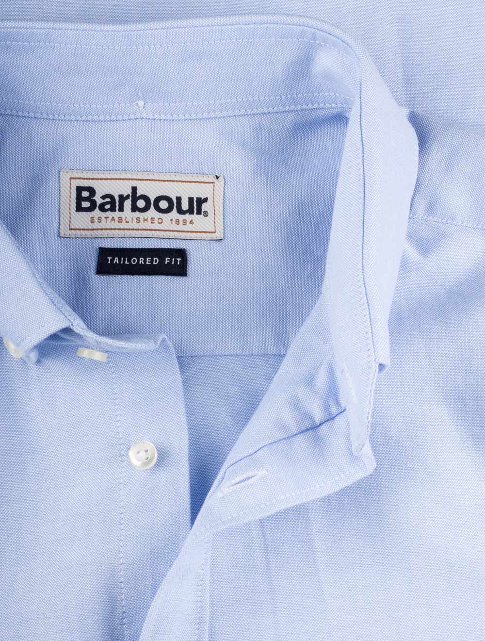 Barbour Oxford Blue Short Sleeve Shirt