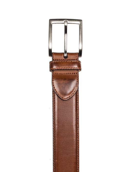 Smooth Leather Belt Brown