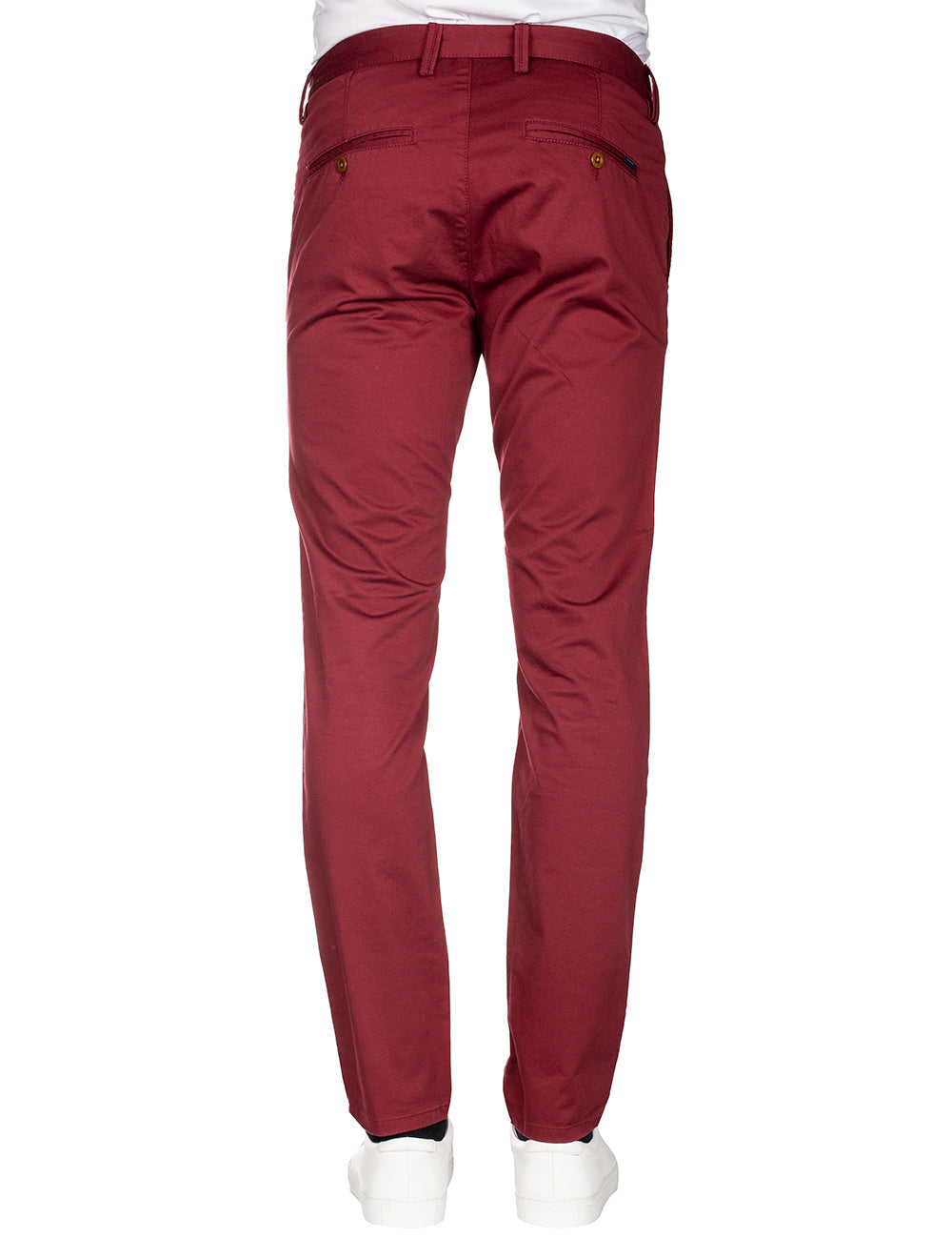 Hallden Twill Chinos-Cabernet Red