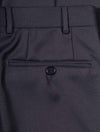 Navy Canali Wool Formal Trousers