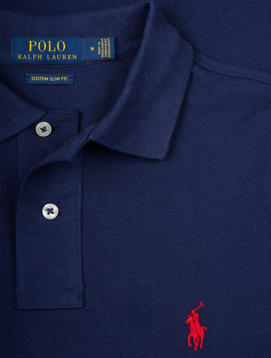 RALPH LAUREN Basic Short Sleeve Polo Navy Blue