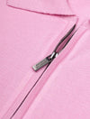 Long Sleeve Polo Zip Pink