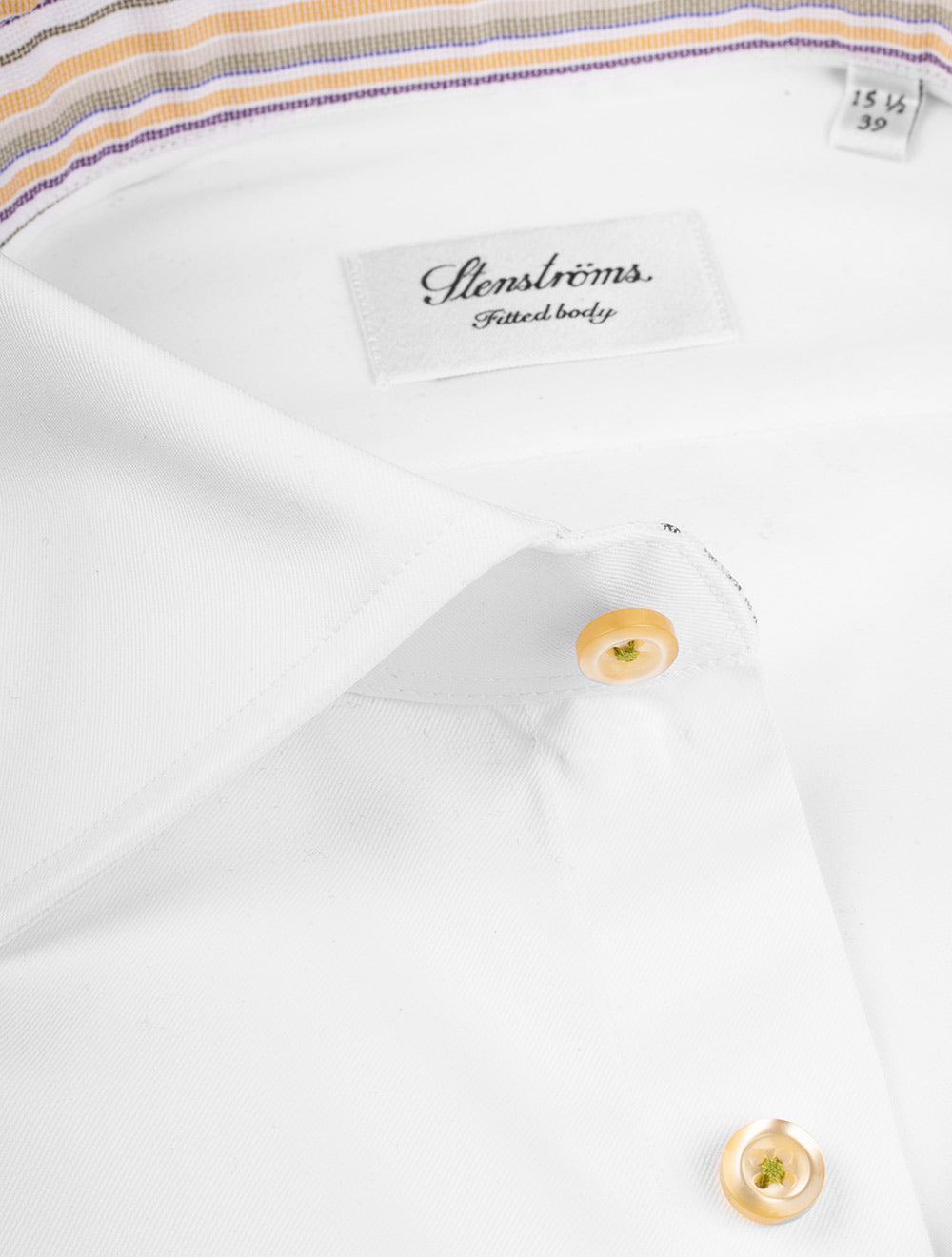 Fitted Plain Shirt White