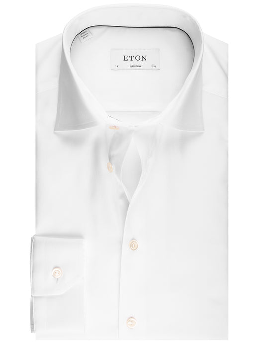 Eton White Super Slim Fit Shirt