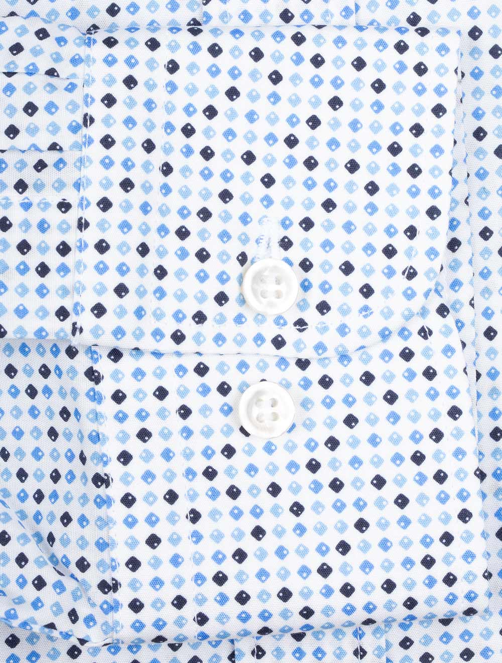 Dot With Buttondown Shirt White