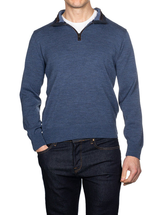 PAUL AND SHARK Zipped Pullover Blue
