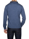 Zipped Pullover Blue