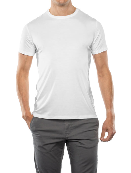 Derek Rose Basel Roundneck T-shirt White