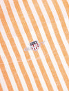 Regular Cotton Linen Stripe Shirt Apricot Orange