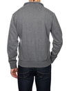 Half Zip Fleece Long Sleeve Sweatshirt Grey