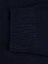 Stenstroms Navy Merino Wool Textured Halfzip 