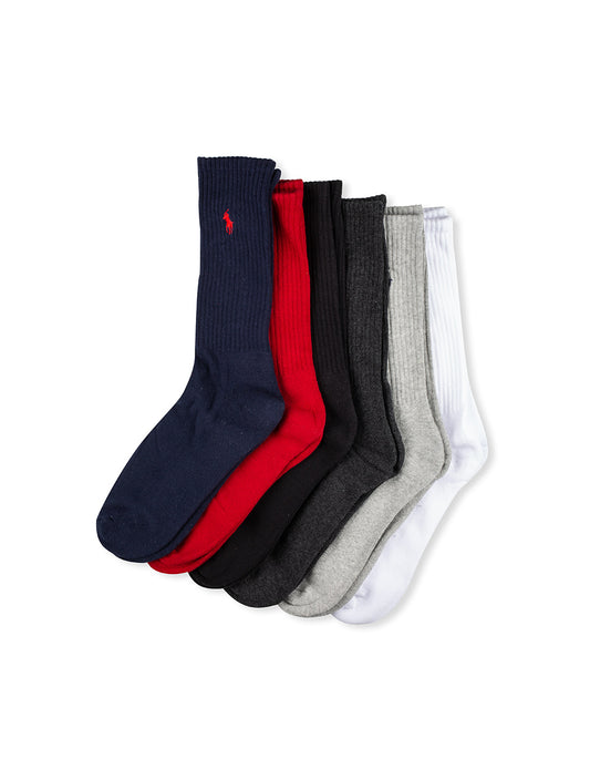 Cotton 6 Pack Socks Multi