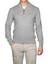 Hugo Boss Ebrando Half zip Sweater Silver