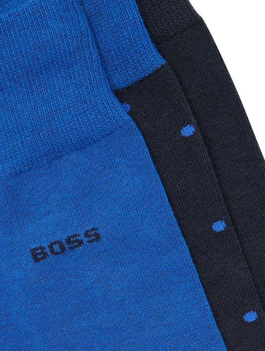 HUGO BOSS 3 Pack Gift Set Socks Navy