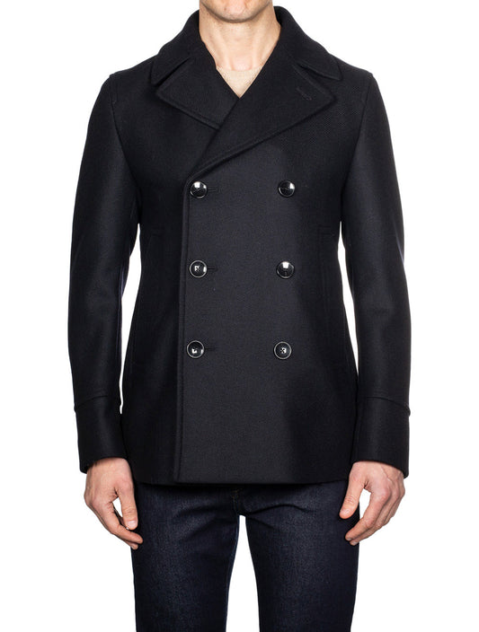 Peacoat With Double Breasted Closure Navy