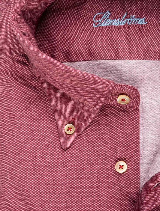 STENSTORMS Sport Casual Fitted Shirt Burgundy