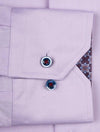 Fitted Contrast Twill Shirt Lilac