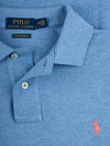 Basic Mesh Polo Shirt Soft Royal Heather