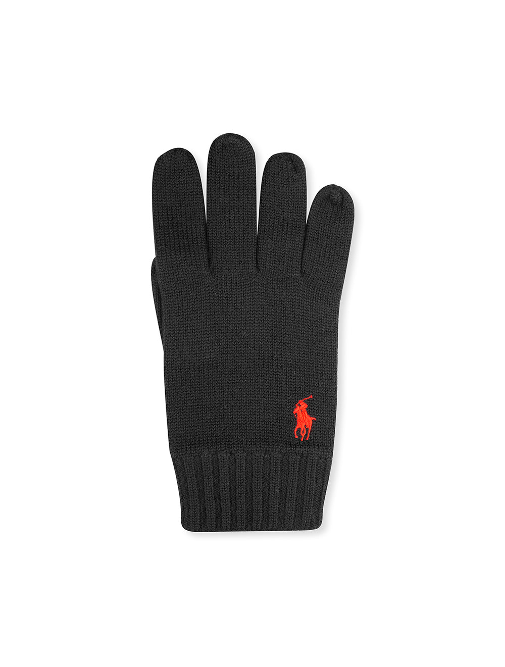 Ralph Lauren Black Merino Wool Gloves