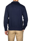 Half Zip Fleece Long Sleeve Sweatshirt Cruise Navy