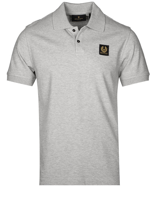 Belstaff S/S Polo With Patch Grey Melange