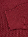 GANT Cabernet Red Cotton Piqué Crew Neck Sweater
