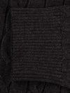 Cotton Cable Turtleneck Sweater Dark Charcoal Melange