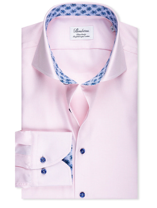 STENSTROMS Contrast Floral Inlay Shirt Pink