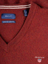 GANT Super Fine Lambswool V-Neck Sweater Port Red