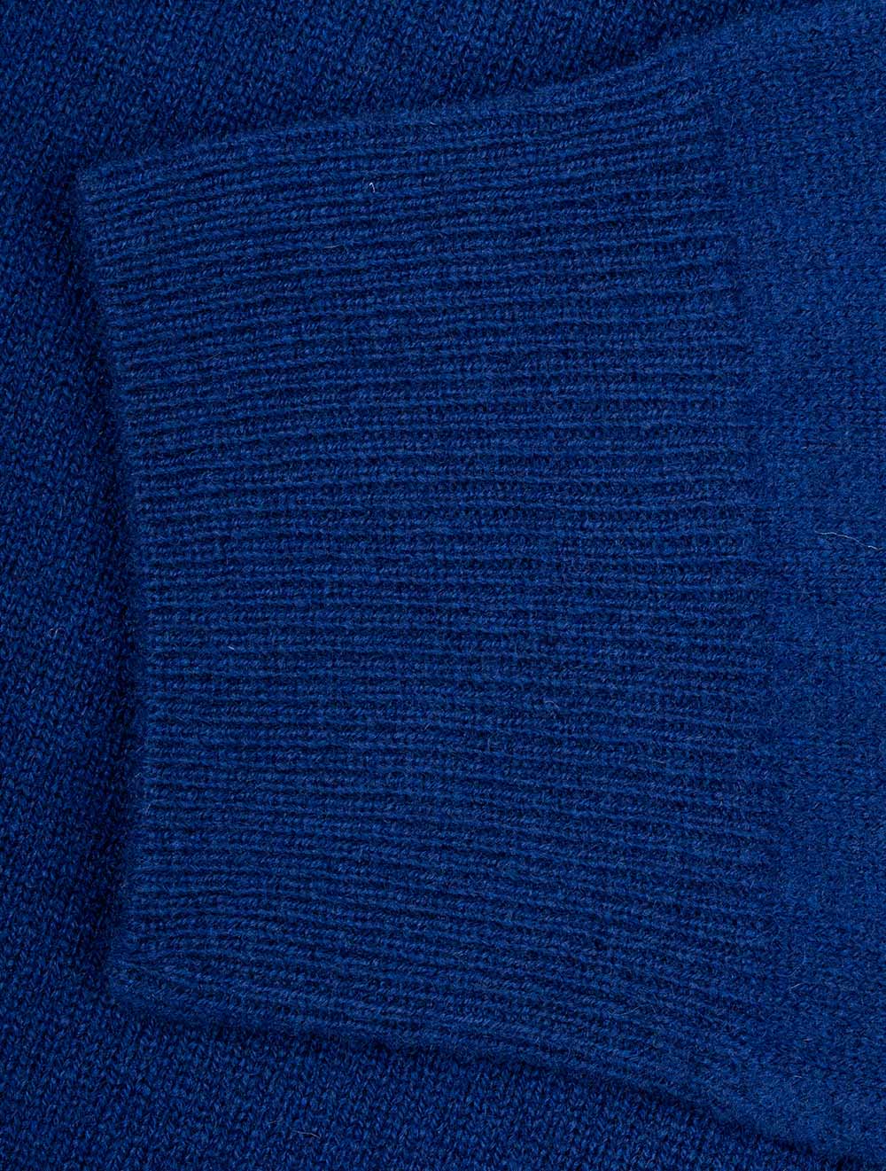 Super Fine Lambswool Half-Zip Sweater College Blue
