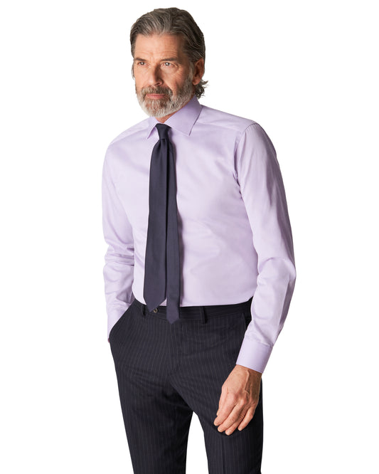 Contemporary Fit Single Cuff Shirt Purple
