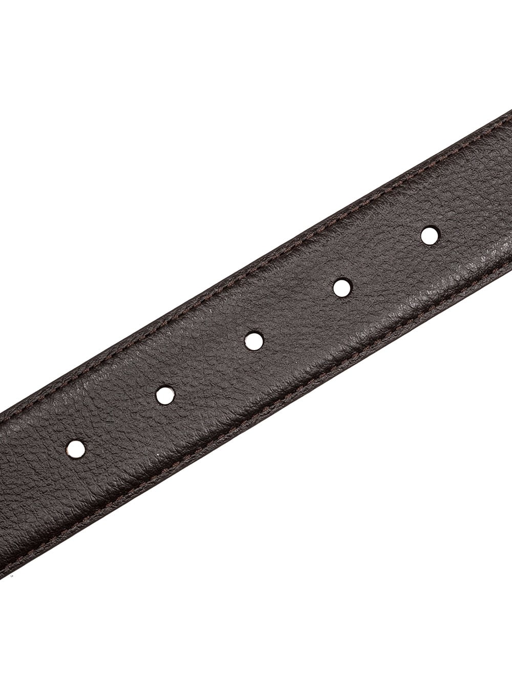 Textured Leather Belt Brown