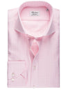 Stenstroms Pink Glen Check Fitted Body Shirt