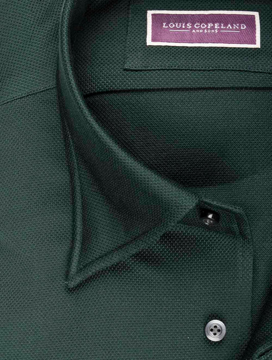 LOUIS COPELAND Pique Jersey Shirt Green
