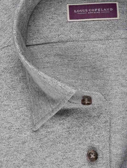 The Louis Copeland Pique Shirt Grey