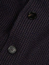 Maurizio Baldassari Cob Stitch Brenta Swacket Dark Brown Blue 3 Button Patch Pocket Cardigan 5